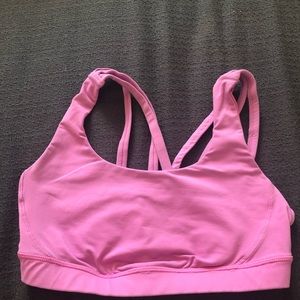 Lulu lemon pink size 2 sports bra